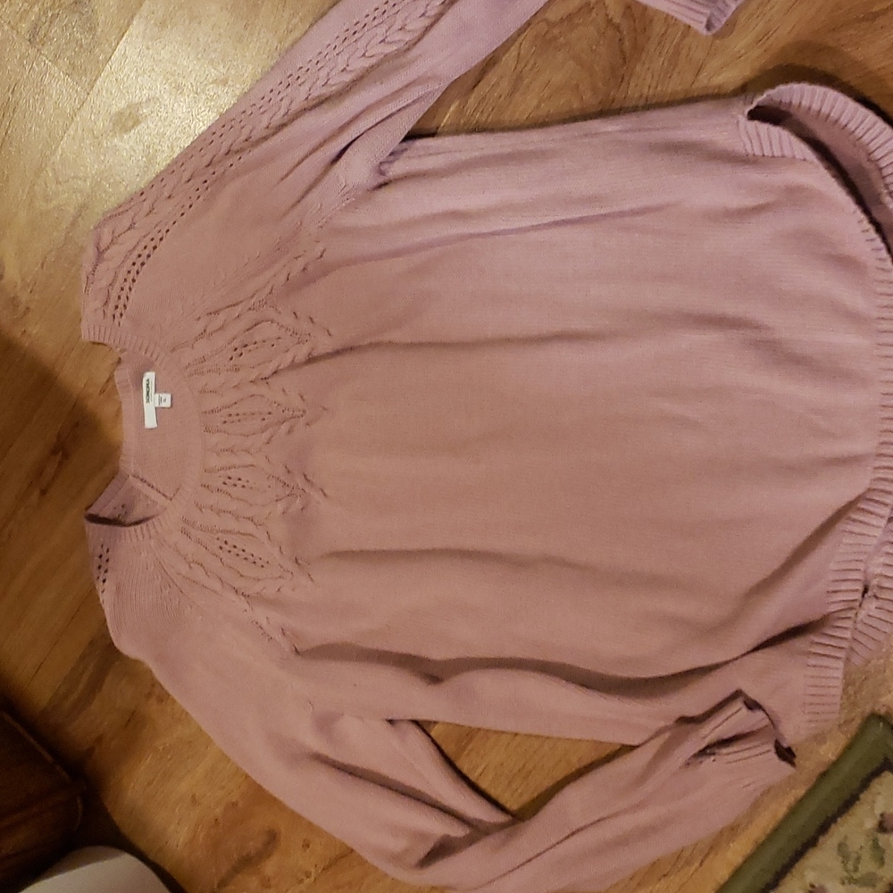 Sonoma pink knit sweater size XL